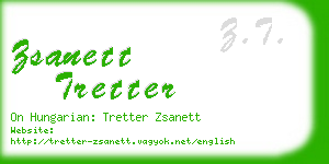 zsanett tretter business card